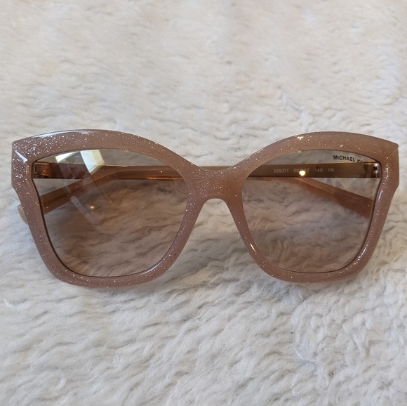 Michel Kors Milky Pink Glitter Barbados Sunglases